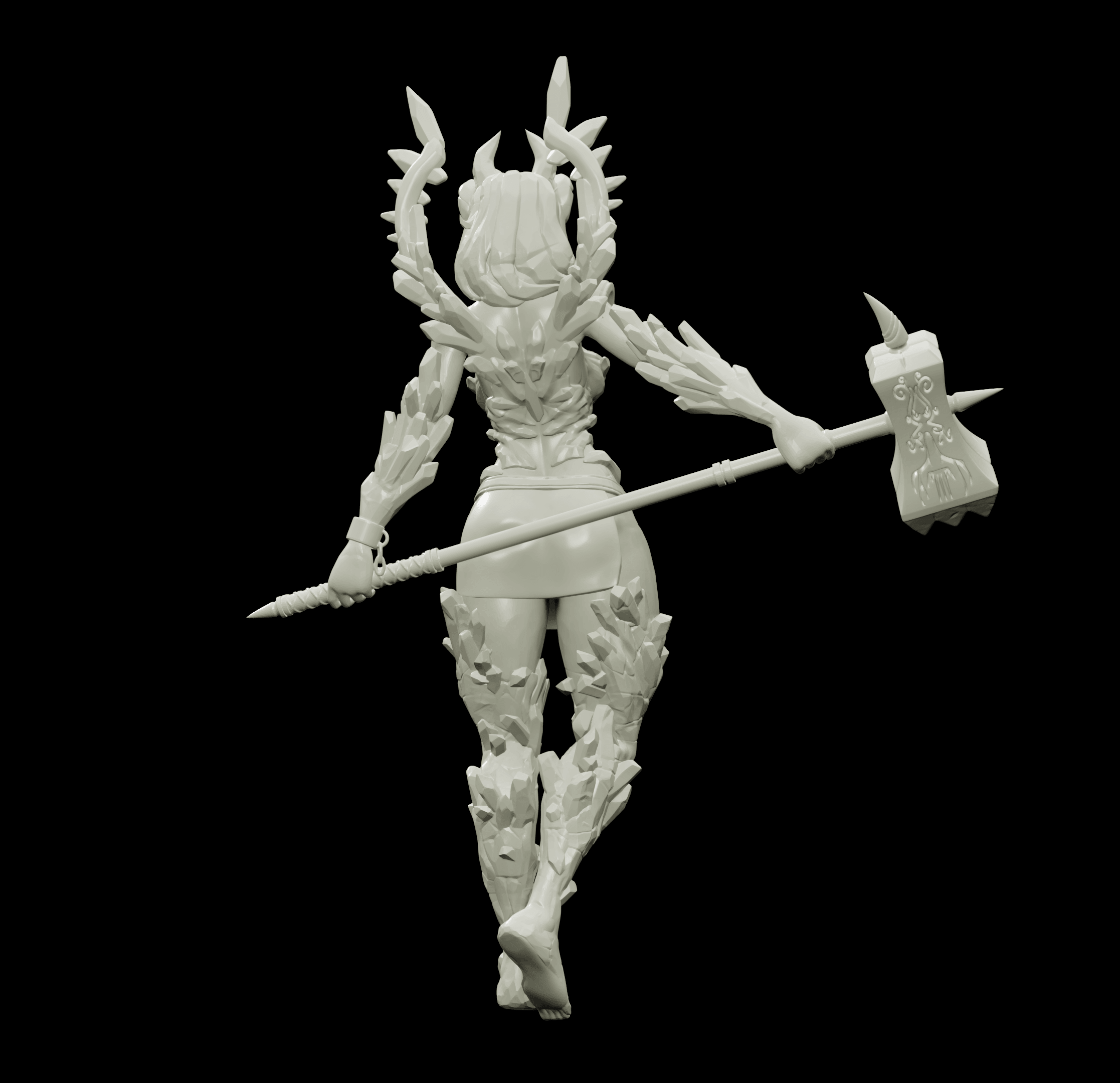 3D Printed Bestiary Vol. 4 Nafarrate - Laufrey Cambion Fiend 32mm Ragnarok D&D