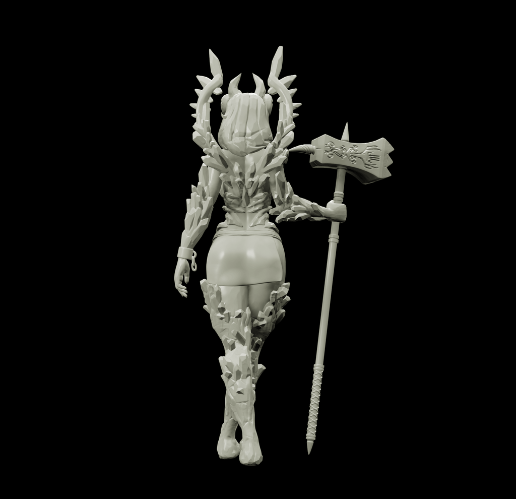 3D Printed Bestiary Vol. 4 Nafarrate - Laufrey Cambion Fiend 32mm Ragnarok D&D