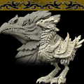 3D Printed Bestiary Vol. 4 Nafarrate - Meccury Bird 32mm Ragnarok D&D