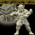 3D Printed Bestiary Vol. 4 Nafarrate - Onyx Elemental 32mm Ragnarok D&D