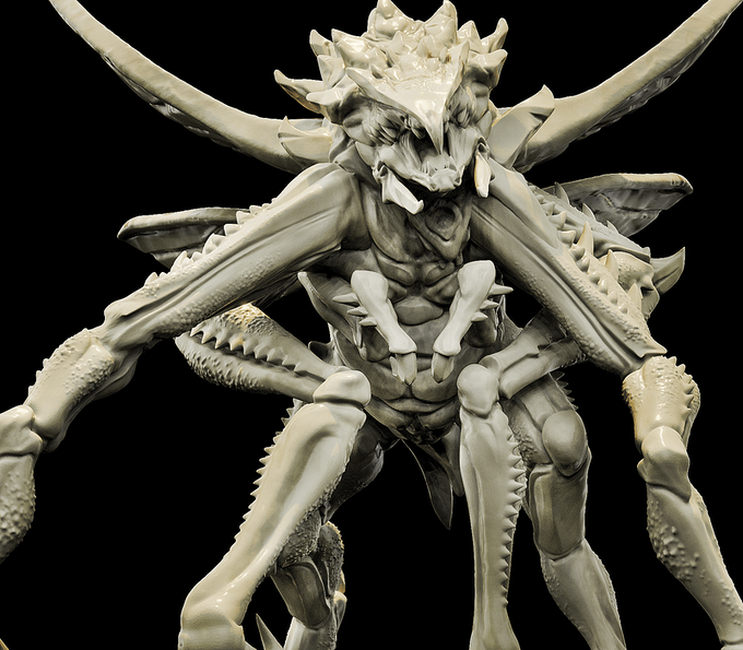 3D Printed Bestiary Vol. 4 Nafarrate - Primirus Shapechanger 32mm Ragnarok D&D