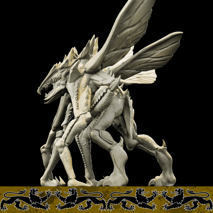 3D Printed Bestiary Vol. 4 Nafarrate - Primirus Shapechanger 32mm Ragnarok D&D