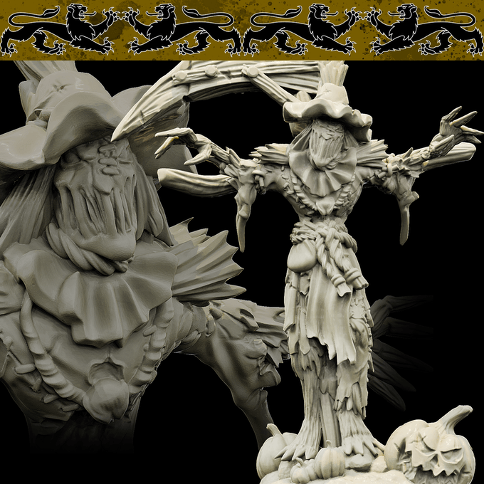 3D Printed Bestiary Vol. 4 Nafarrate - Scarecrow Construct 32mm Ragnarok D&D