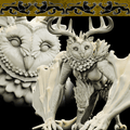 3D Printed Bestiary Vol. 4 Nafarrate - Thalassa Owlfolk 32mm Ragnarok D&D