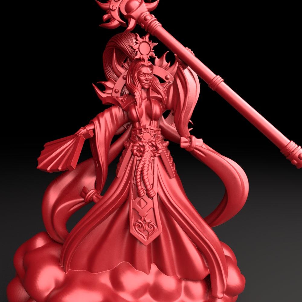 3D Printed Bestiary Vol. 5 Nafarrate - Amaterasu 32mm Ragnarok D&D