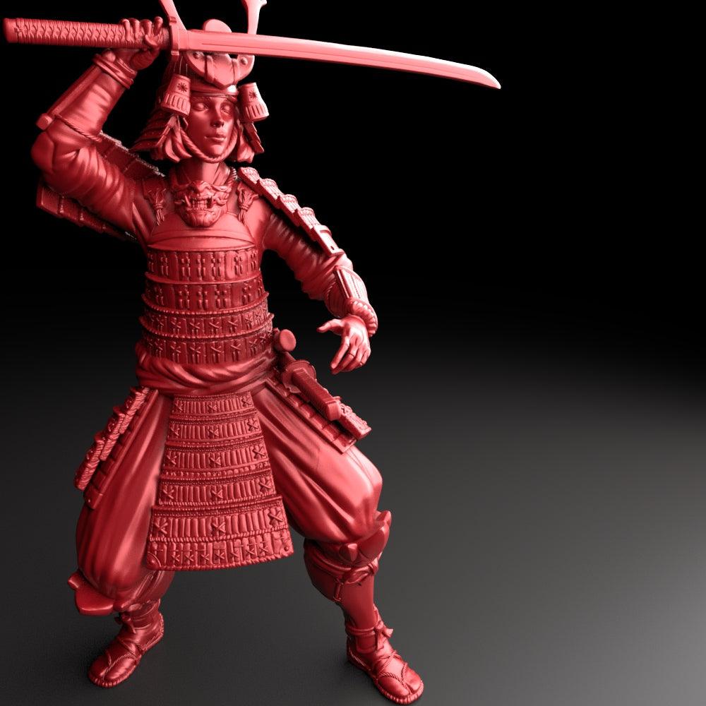 3D Printed Bestiary Vol. 5 Nafarrate - Samurai 32mm Ragnarok D&D