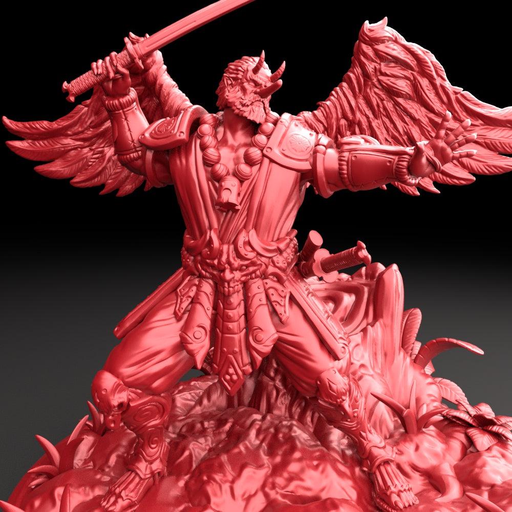 3D Printed Bestiary Vol. 5 Nafarrate - Tengu 32mm Ragnarok D&D