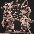 3D Printed Cast n Play 627 Deathshot Skirmishers Huppus, Space Mercenaries Set 28mm 32mm D&D