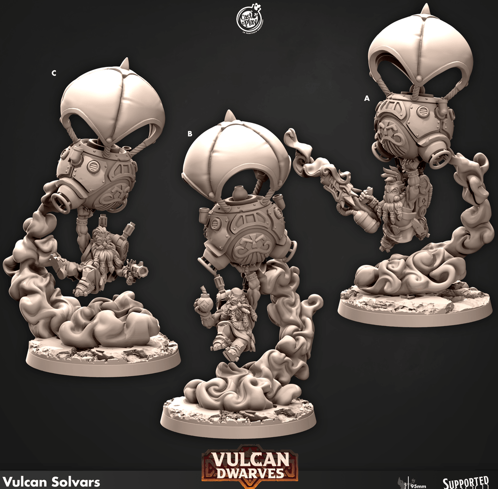 3D Printed Cast n Play 685 Vulcan Solvars Vulcan Dwarves Set 28mm 32mm D&D