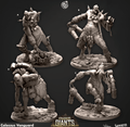 3D Printed Cast n Play 691 Colossus Vanguard Kragger's Giants Set 28mm 32mm D&D