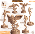 3D Printed Cast n Play Aigle - Eagle Companions 28mm 32mm D&D