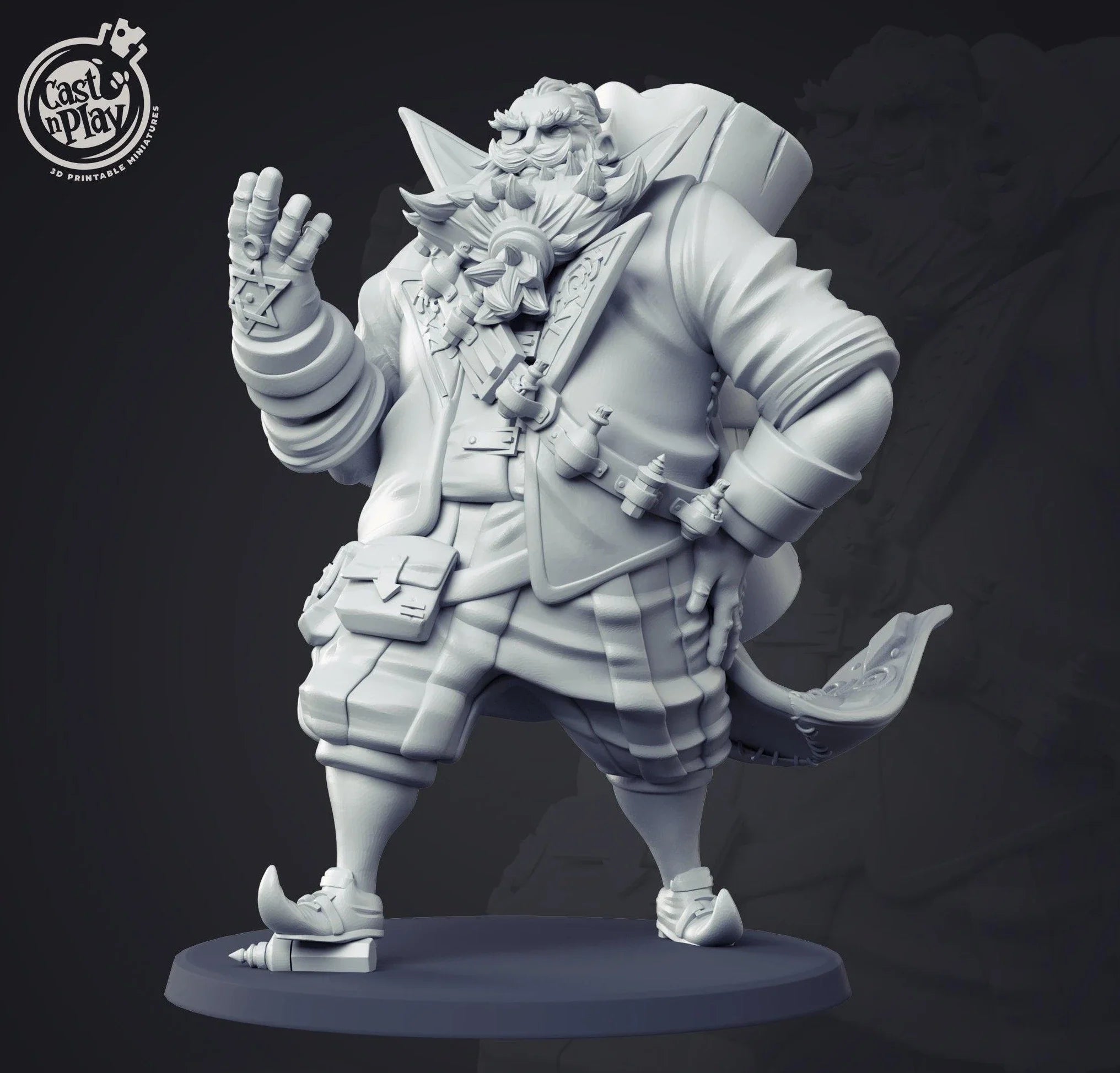 3D Printed Cast n Play Alchemist 28mm 32mm D&D