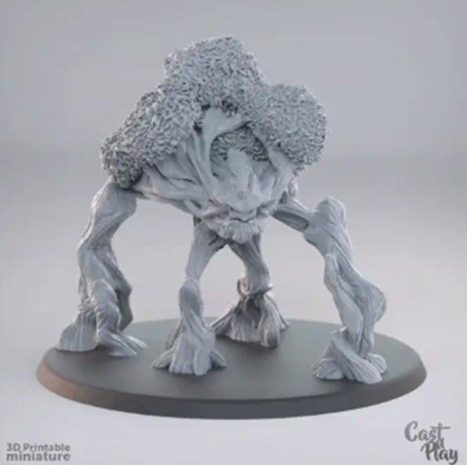 3D Printed Cast n Play Ancient Treant 28mm 32mm D&D