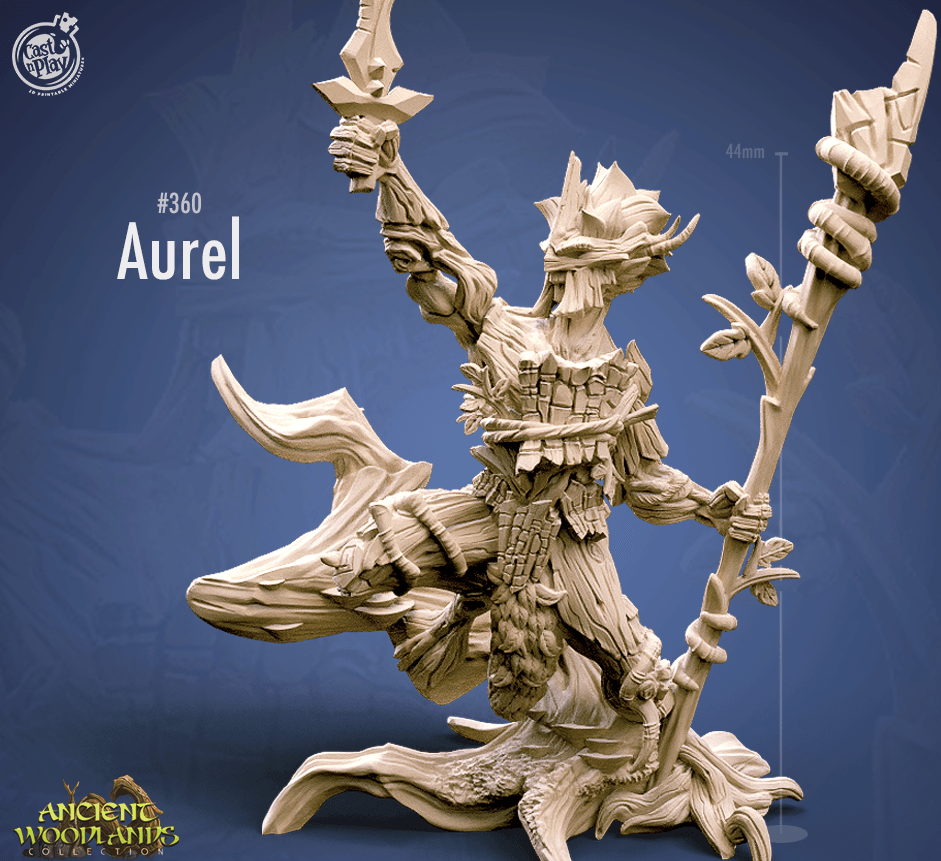 3D Printed Cast n Play Aurel Ancient Woodlands - 28mm 32mm D&D
