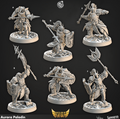3D Printed Cast n Play Aurora Paladin Shields of Dawn 28mm 32mm D&D