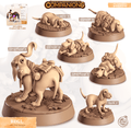 3D Printed Cast n Play Begl - The Beagle Companions 28mm 32mm D&D