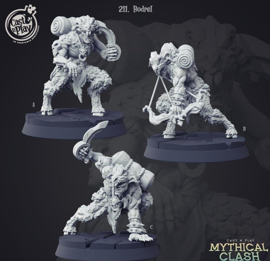 3D Printed Cast n Play Bodrel Mythical Clash 28mm 32mm D&D