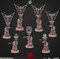 3D Printed Cast n Play Bowels Banners Church of Wrath 28mm 32mm D&D