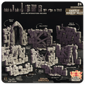 3D Printed Cast n Play Castle Modular Walls The Lost Castle Terrain Set 28mm 32mm D&D