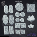 3D Printed Cast n Play Cave Bases Set 28mm 32mm D&D