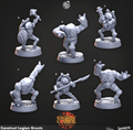 3D Printed Cast n Play Construct Legion Grunts Sorcerers Council 28mm 32mm D&D