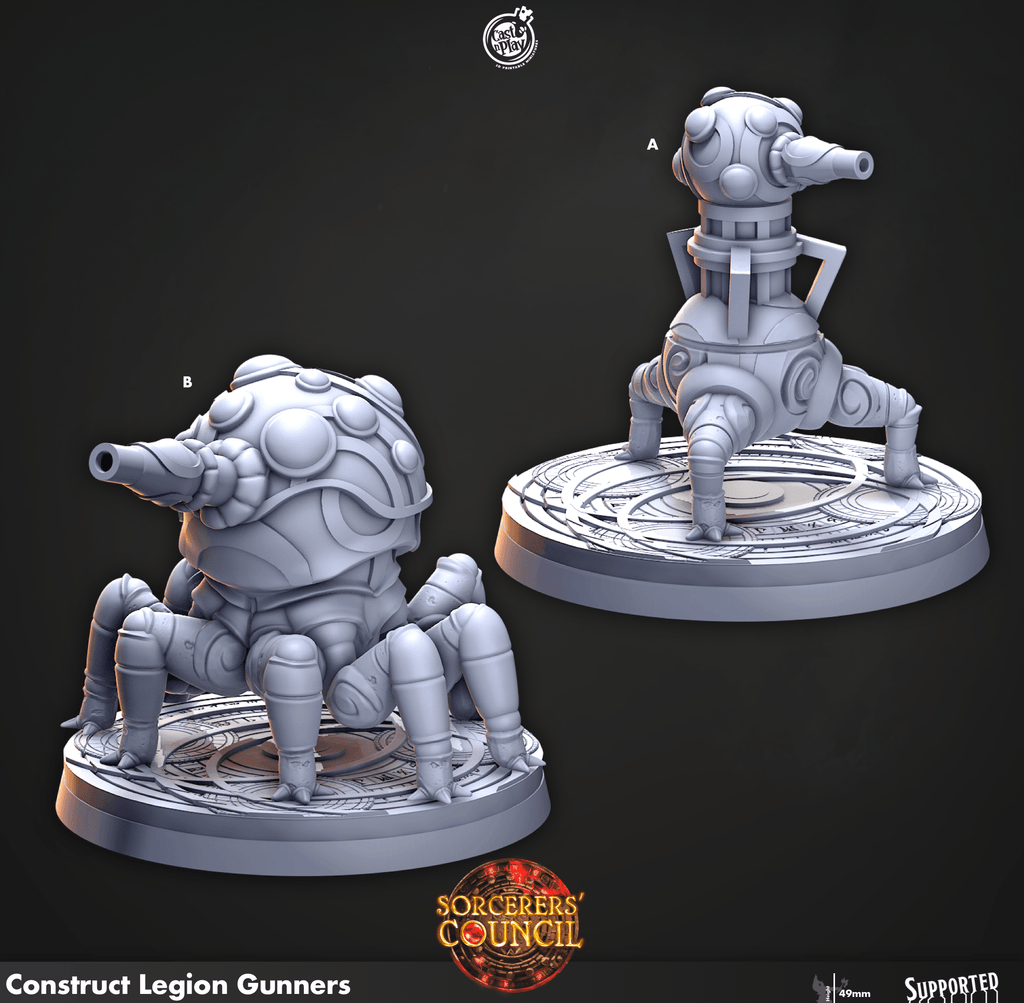 3D Printed Cast n Play Construct Legion Gunners Sorcerers Council 28mm 32mm D&D