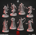 3D Printed Cast n Play Contrition Priests Church of Wrath 28mm 32mm D&D
