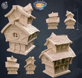 3D Printed Cast n Play Cottage Small Medival House Thamarya 28mm 32mm D&D