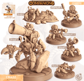3D Printed Cast n Play Crabe - Crab Companions 28mm 32mm D&D