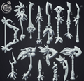 3D Printed Cast n Play Creature Weapons Set 28mm 32mm D&D