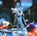 3D Printed Cast n Play Cyborg Human Insane Inventions 28mm 32mm D&D