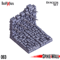 3D Printed Cast n Play Death x Tiles - Straight Walls Set 28mm 32mm D&D