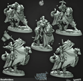 3D Printed Cast n Play Deathriders Riders of Doom Set 28mm 32mm D&D