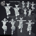 3D Printed Cast n Play Demon Hunter Banners 28mm 32mm D&D