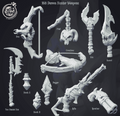 3D Printed Cast n Play Demon Hunter Weapons 28mm 32mm D&D