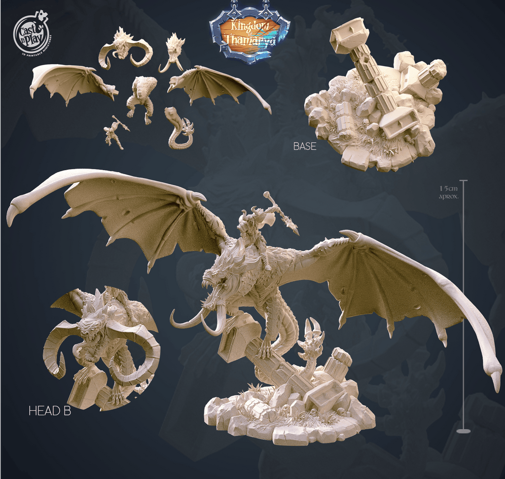 3D Printed Cast n Play Dragon Tamer Kingdom Of Thamarya 28mm 32mm D&D
