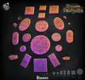3D Printed Cast n Play Dungeon Bases Set Dungeons of Thamarya 28mm 32mm D&D