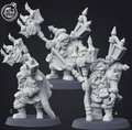 3D Printed Cast n Play - Dwarf Warlock Set 28mm 32mm D&D