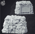 3D Printed Cast n Play - Dwarven Mine Entrance 28mm 32mm D&D