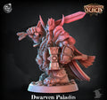 3D Printed Cast n Play Dwarven Paladin Adventurer's Guild 28mm 32mm D&D