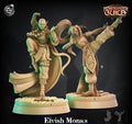 3D Printed Cast n Play Elvish Monk 28mm 32mm D&D