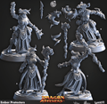 3D Printed Cast n Play Ember Protectors Dragon Seekers 28 32mm D&D