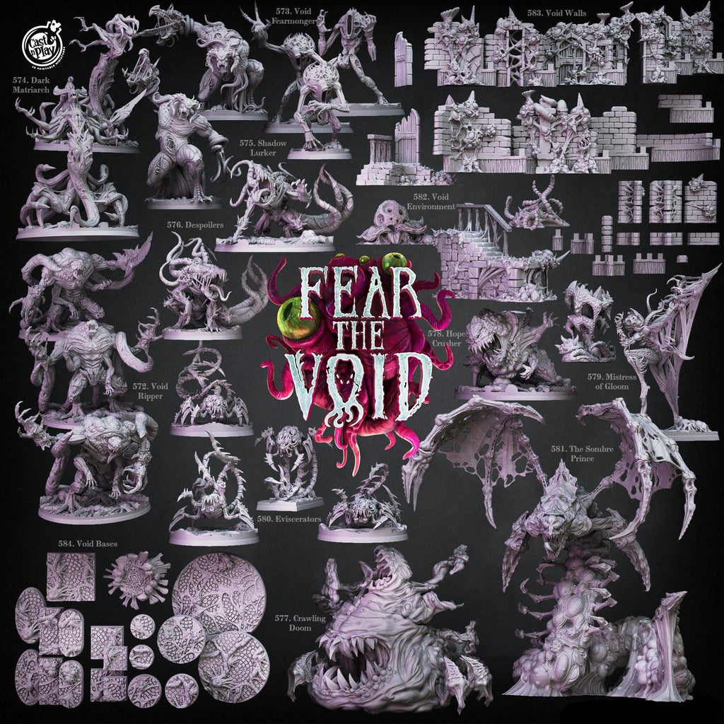 3D Printed Cast n Play Eviscerators Fear the Void 28mm 32mm D&D