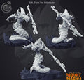 3D Printed Cast n Play Fajra The Salamander 28mm 32mm D&D