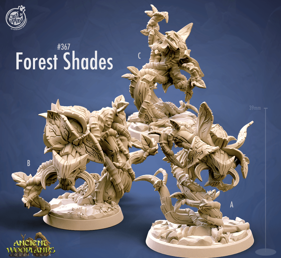 3D Printed Cast n Play Forest Shades Ancient Woodlands - 28mm 32mm D&D