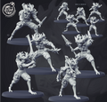 3D Printed Cast n Play Forest Warrior Set 28mm 32mm D&D