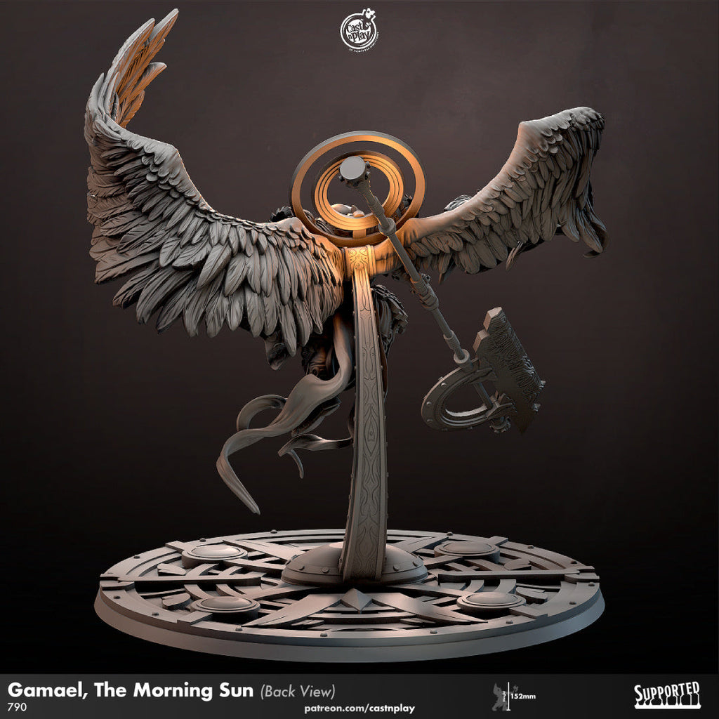 3D Printed Cast n Play - Gamael The Morning Sun 28mm 32mm D&D