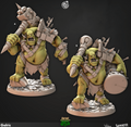 3D Printed Cast n Play Golric Iron Skull Orcs 28mm 32mm D&D