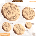 3D Printed Cast n Play Grass and Dirt Bases Companion's Bases - Starter Pack Companions 28mm 32mm D&D
