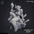 3D Printed Cast n Play Hania Riverdream Wooden Horn Clan 28mm 32mm D&D